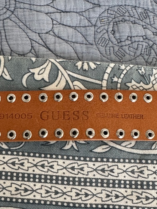 Vintage leather Guess silver studded Belt main image 6
